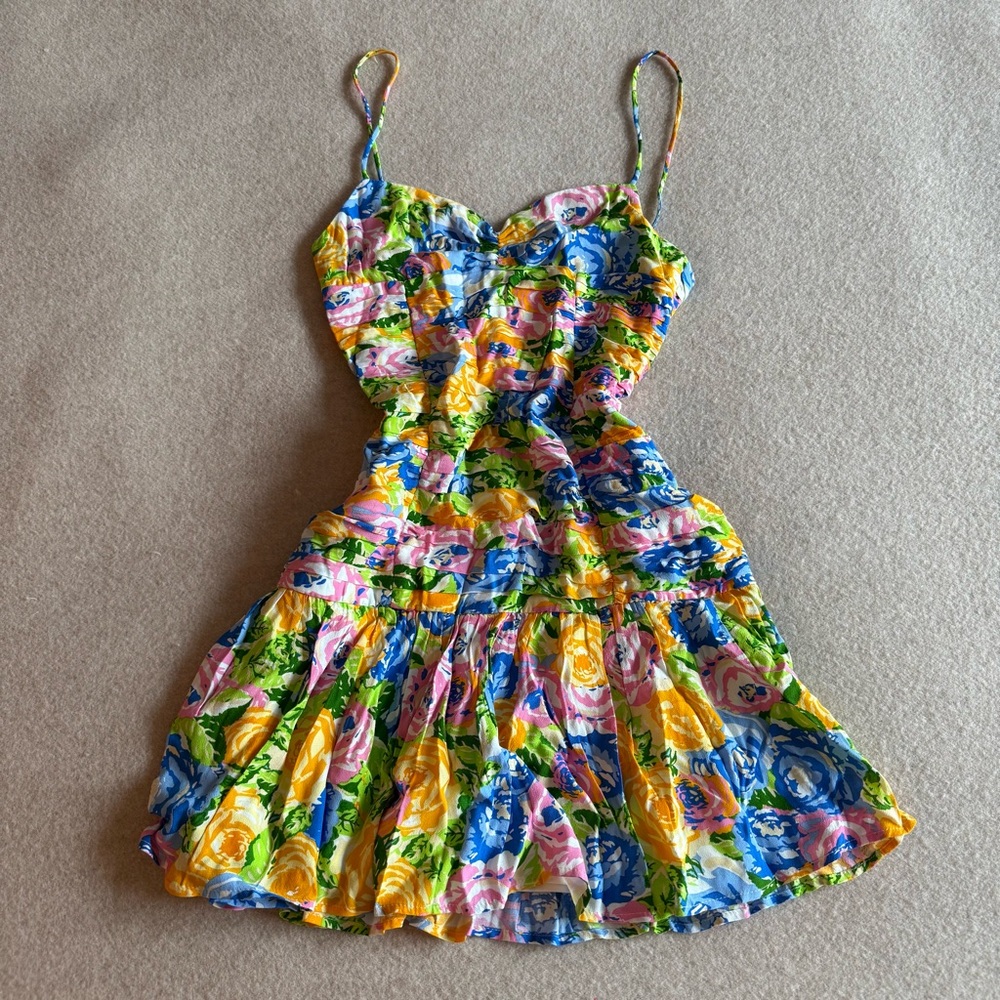 Zara Kids Floral Dress - Yellow, Blue, Pink
